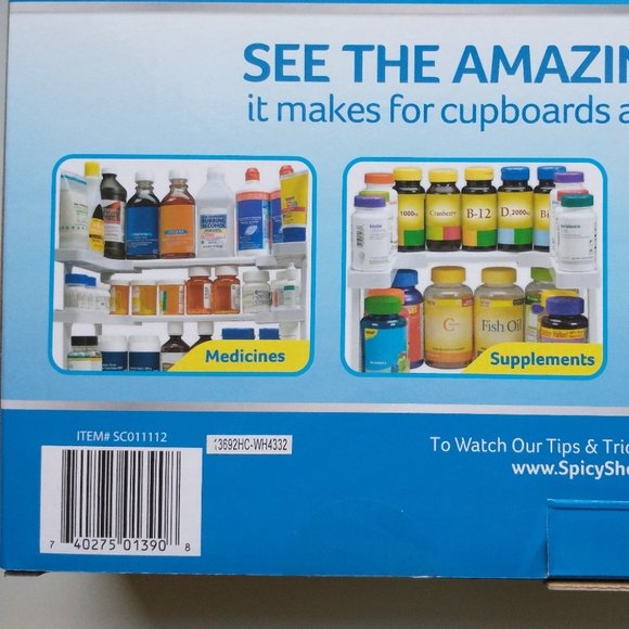 Spicy Shelf Patented Stackable Organizer - Pantry, Bathroom, Crafts - Picture 7 of 11